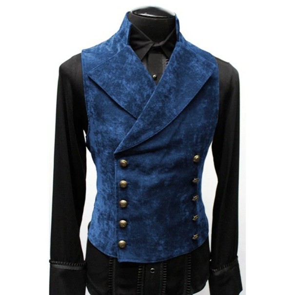 Herenvest F325 blauw M