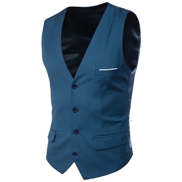 Herenvest F355 blauw XXS