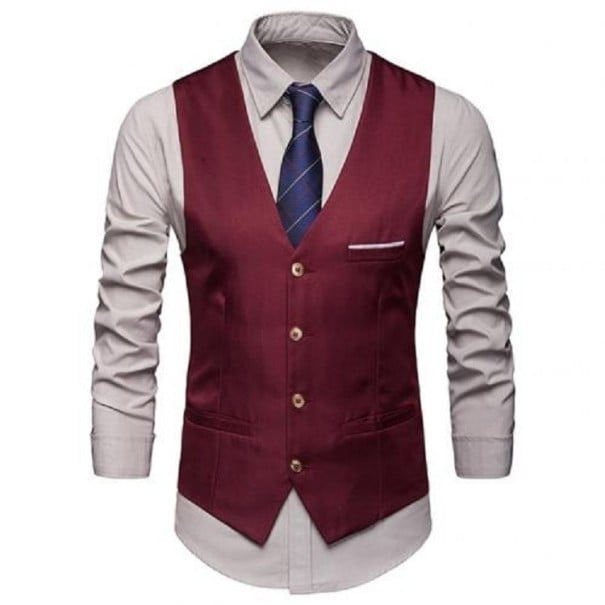 Herenvest F359 wijnrood XL
