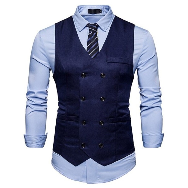 Herenvest F395 donkerblauw M