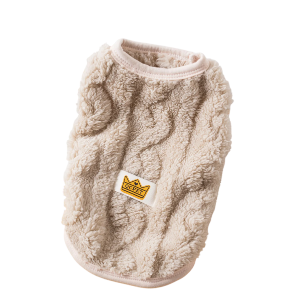Herfst winter trui voor katten maat XS Warme kleding van zacht vezelmateriaal Comfortabele kleding voor koude dagen Drie kleuren bruin