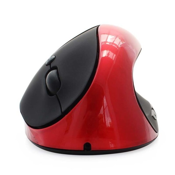 Herná ergonomická myš červená