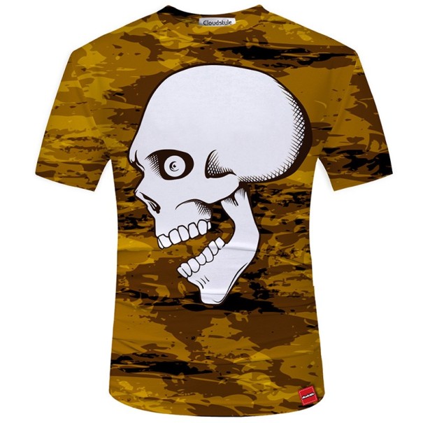Herr 3D-tryckt T-shirt - Skull L