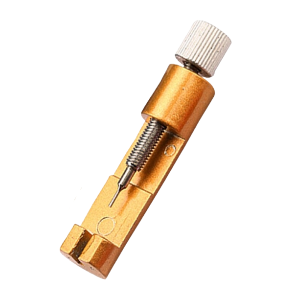 Herramienta de ajuste de correa de reloj de pulsera dorado