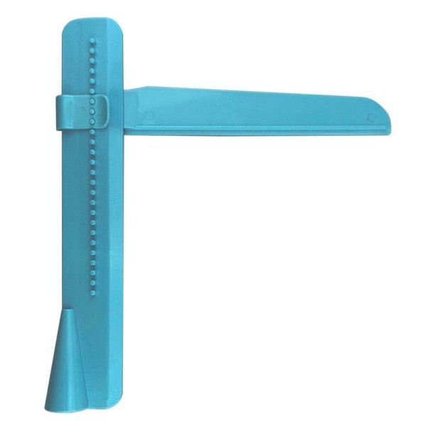 Herramienta para alisar pasteles azul