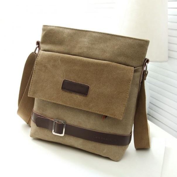 Herraxelväska J949 khaki