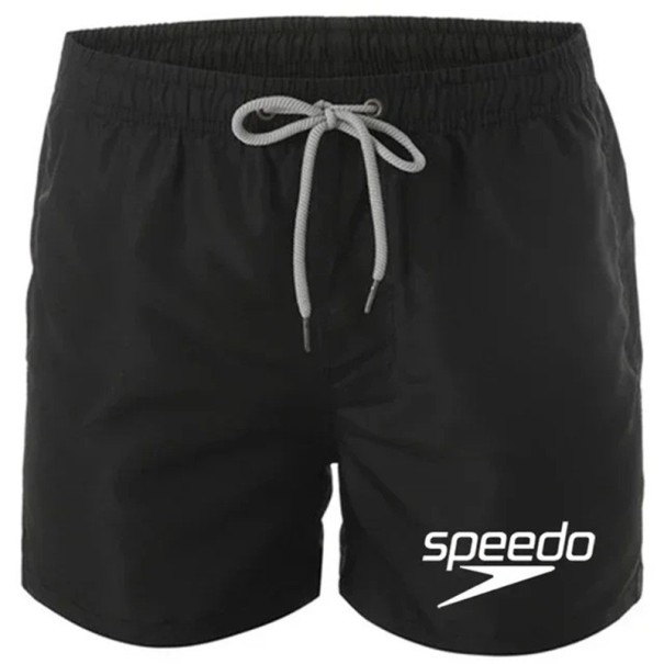 Herrbadkläder Badshorts Badshorts för vattnet Snabbtorkande Avslappnad för stranden och poolen Bekvämt snitt med foder svart S