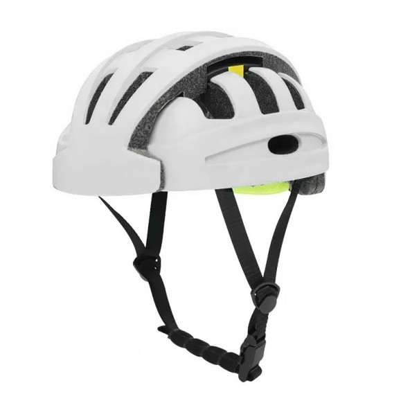 Herrcykelhjälm 59–62 cm EPS Bakre LED-lampa Enfärgad sporthjälm för MTB landsväg säkerhet vit
