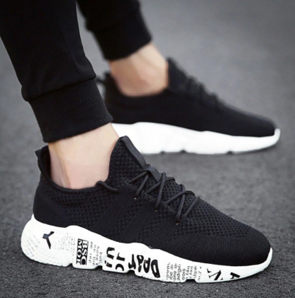 Herre åndbare sneakers J2763 sort 46