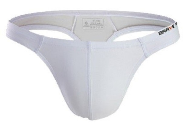 Herre badedragt med thong F983 hvid XS