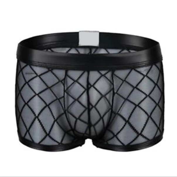 Herre boxershorts i gennemsigtigt mesh L