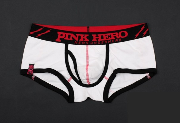 Herre boxershorts med djævleprint hvid XS