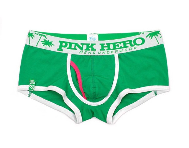 Herre boxershorts med hajprint grøn L