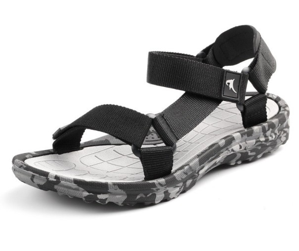 Herre camouflagesandaler grå 42