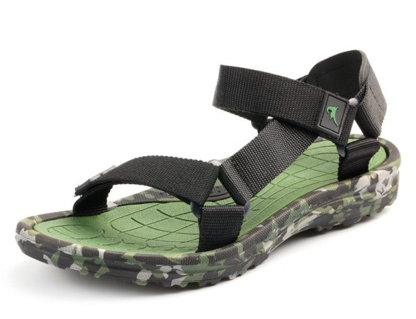 Herre camouflagesandaler grøn 41