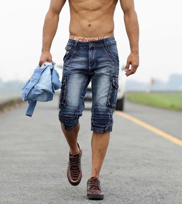 Herre denimshorts A864 38