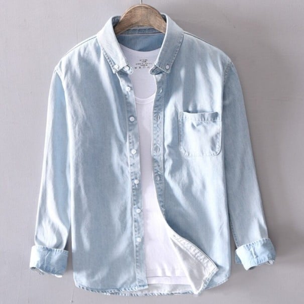 Herre denimskjorte S 6