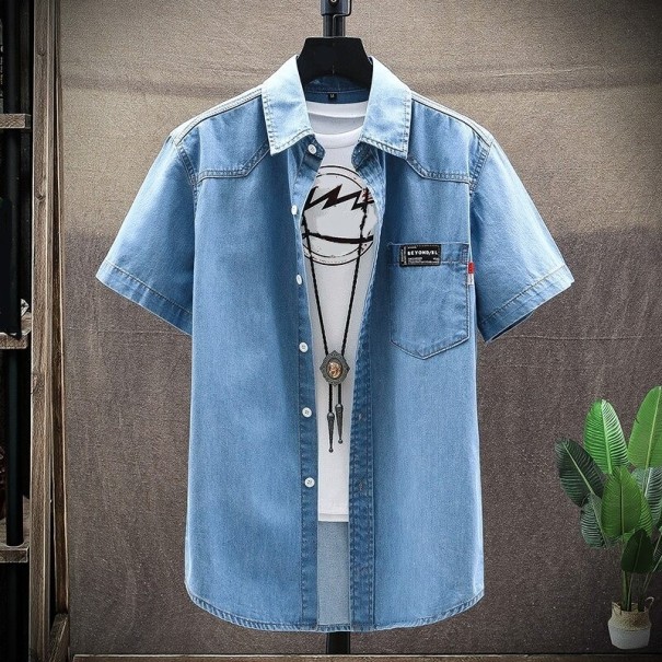 Herre denimskjorte F562 M 4