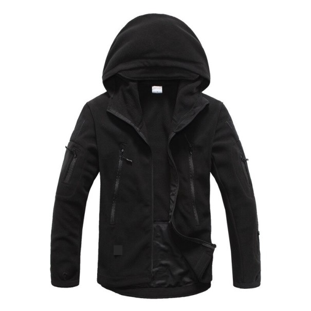 Herre fleecejakke A1822 sort S