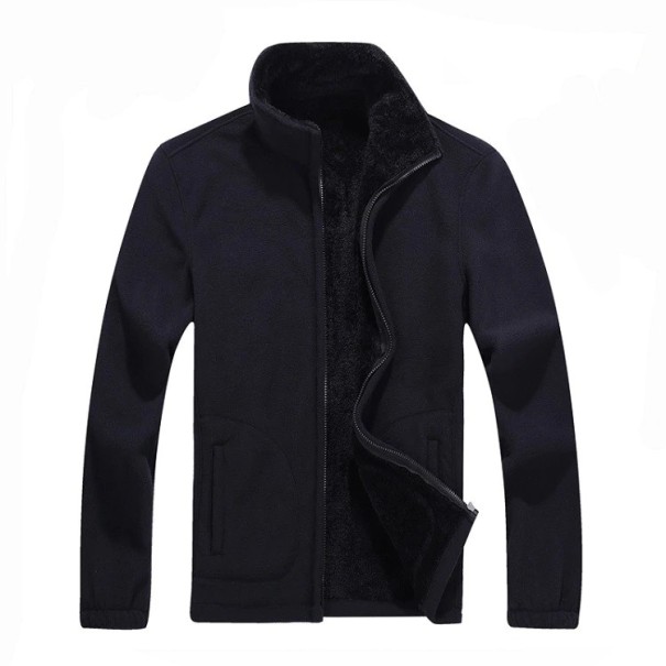 Herre fritids fleecejakke J951 sort M