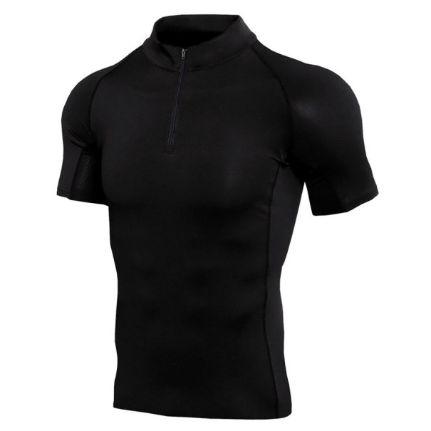 Herre funktionel T-shirt F1769 sort M