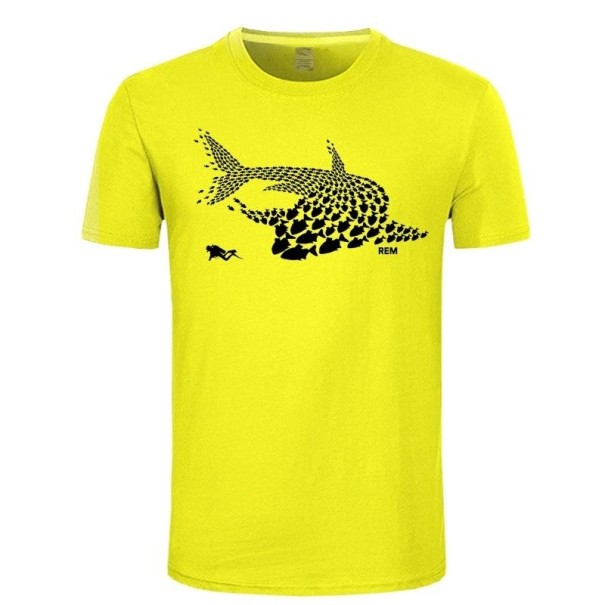Herre haj t-shirt T2231 S 30