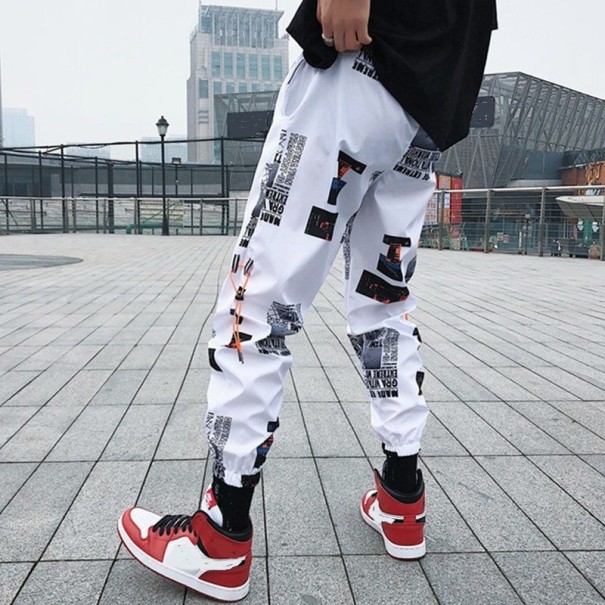Herre joggingbukser F1340 hvid XS