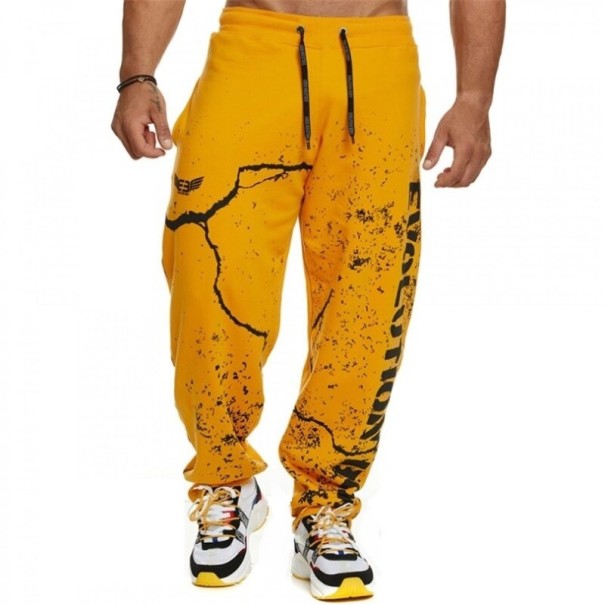 Herre joggingbukser F1443 gul XL