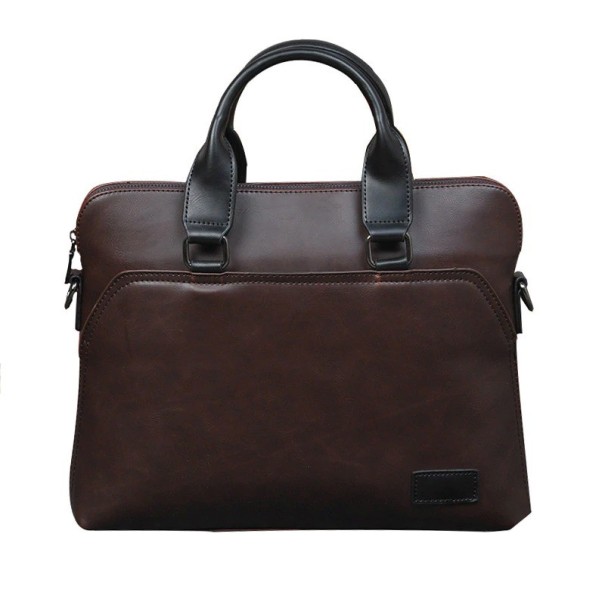 Herre laptoptaske T453 kaffefarvet
