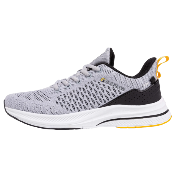 Herre løbesko med skridsikker sål herresneakers til sport åndbar blød V235 grå 46