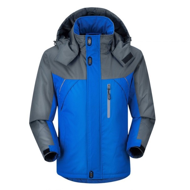 Herre outdoorjakke J2603 blå L