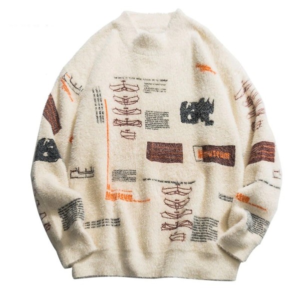Herre pelset sweater M