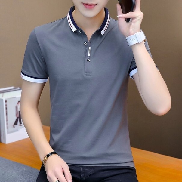 Herre poloshirt T2192 mørkegrå XL