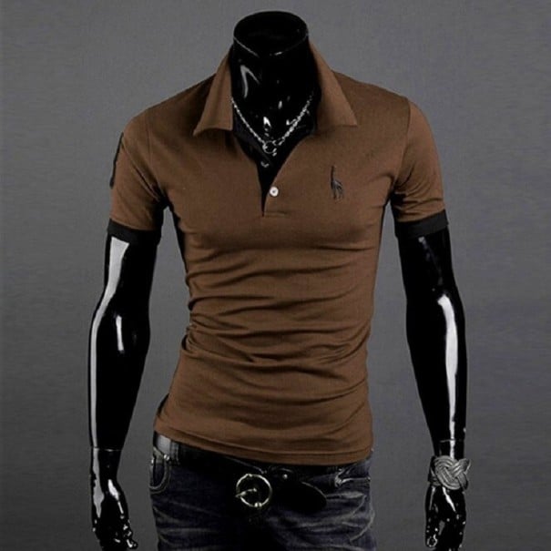 Herre poloshirt T2225 kaffefarvet M