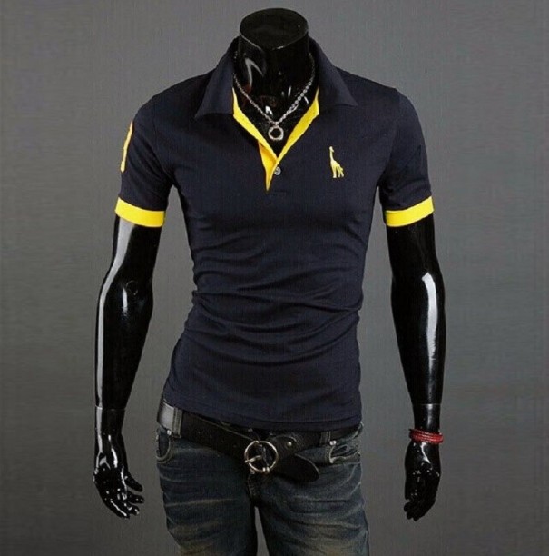 Herre poloshirt T2225 mørkeblå XS