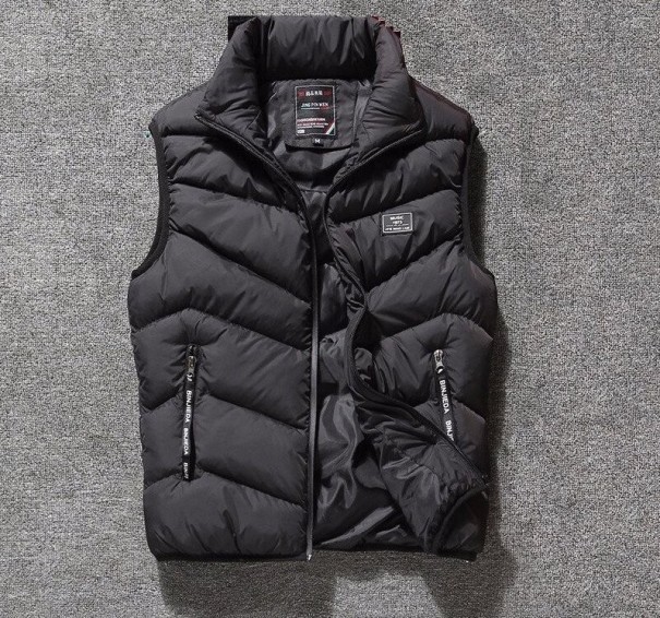Herre quiltet vest S117 sort L