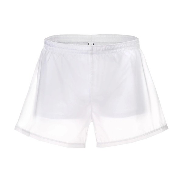 Herre shorts badetøj Med snøring Dobbelt lag Gennemsigtig overflade Polyester Hurtigtørrende Sommerbadetøj hvid L