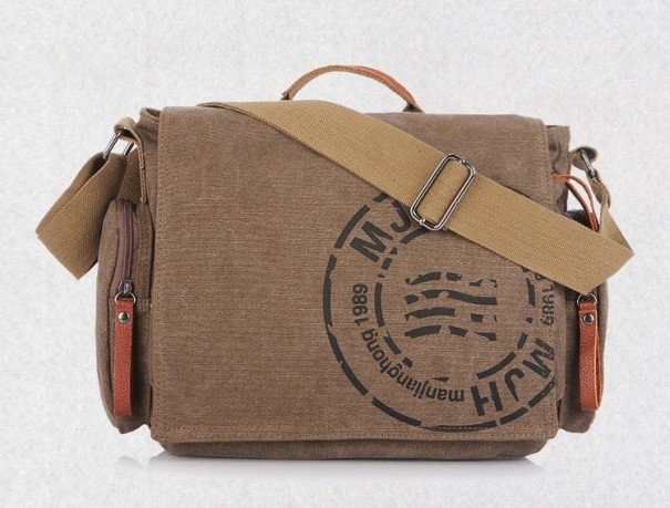 Herre skuldertaske J2624 kaffefarvet