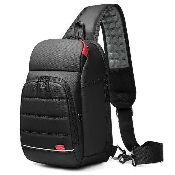 Herre skuldertaske med USB-port T334 1
