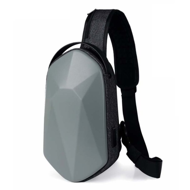 Herre skuldertaske med USB-port T393 4