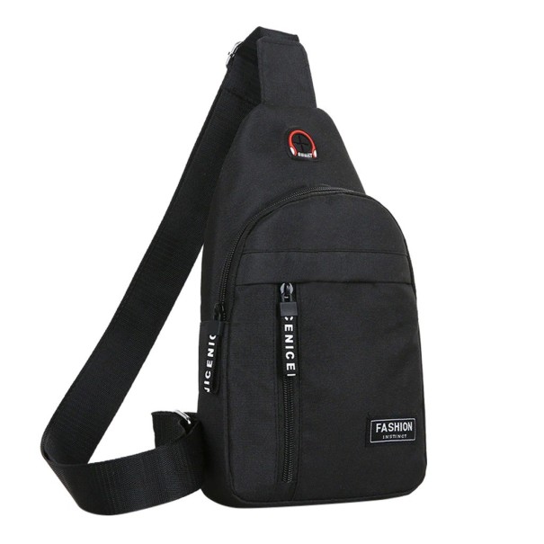 Herre skuldertaske T329 sort