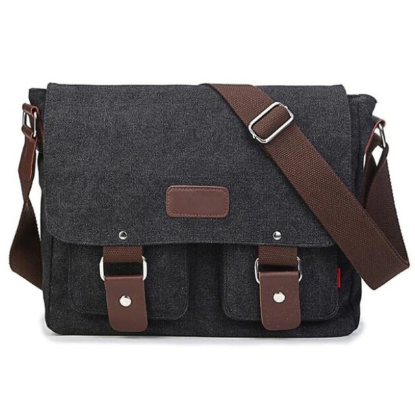 Herre skuldertaske T355 sort