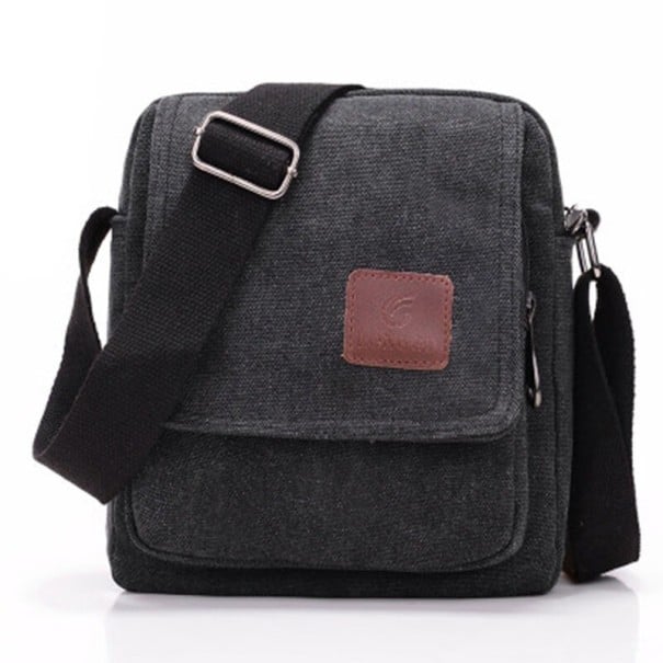 Herre skuldertaske T358 sort