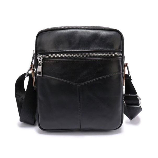 Herre skuldertaske T382 sort