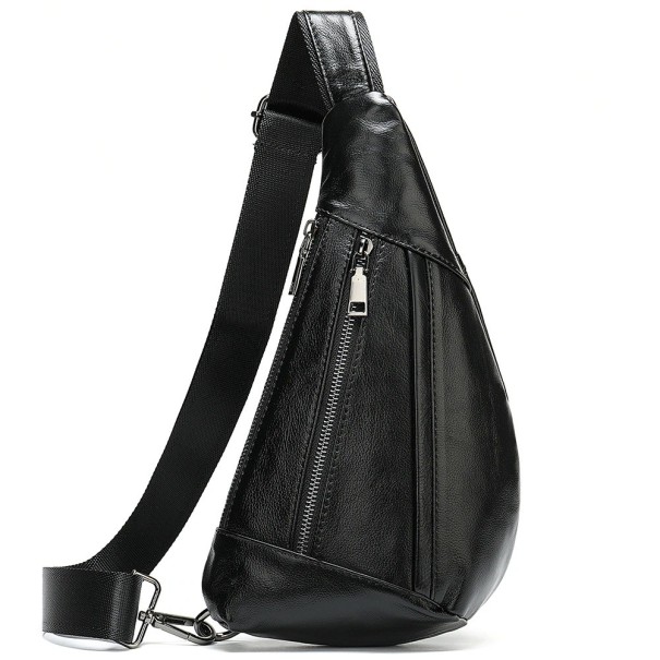 Herre skuldertaske T432 sort