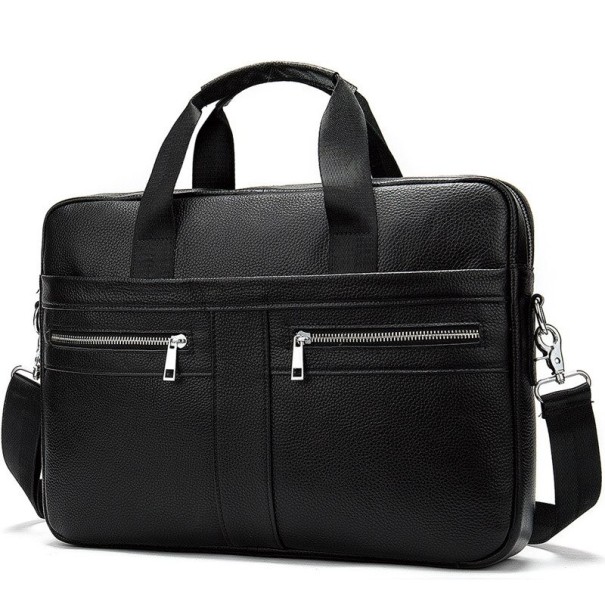 Herre skuldertaske T468 sort