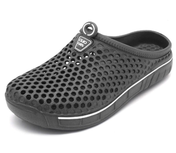 Herre slip-on hjemmesko i gummi grå 37