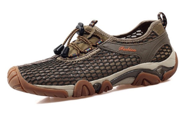 Herre sommer outdoor sko khaki 40