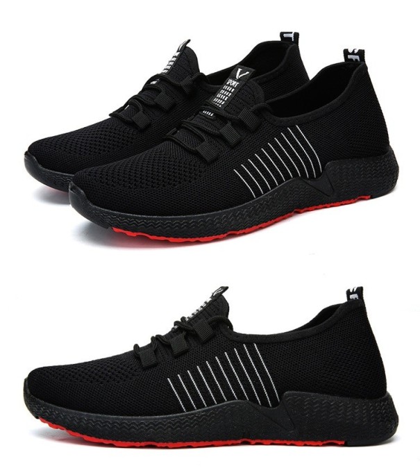 Herre sportssneakers J1517 sort-hvid 41