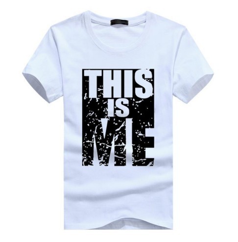 Herre T-shirt DETTE ER MIG J2946 hvid XXS